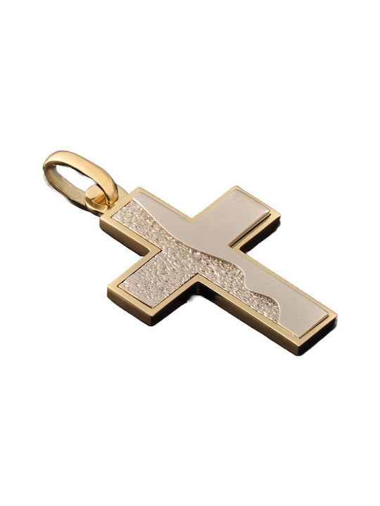 Damen Gold Kreuz 14K mit Kette