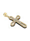 Damen Gold Kreuz 14K mit Kette