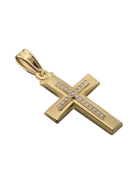 Femeiesc Aur Cruce 14K