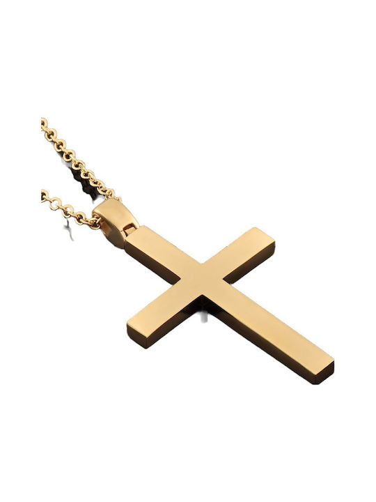 Gold Kreuz 14K mit Kette