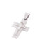 Men's White Gold Cross 14K with the Crucified