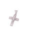 Men's White Gold Cross 14K with the Crucified