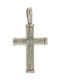 Q-Jewellery Women's White Gold Cross 18K