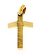 Q-Jewellery Herren Gold Kreuz 14K