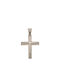 Q-Jewellery Men's White Gold Cross 14K