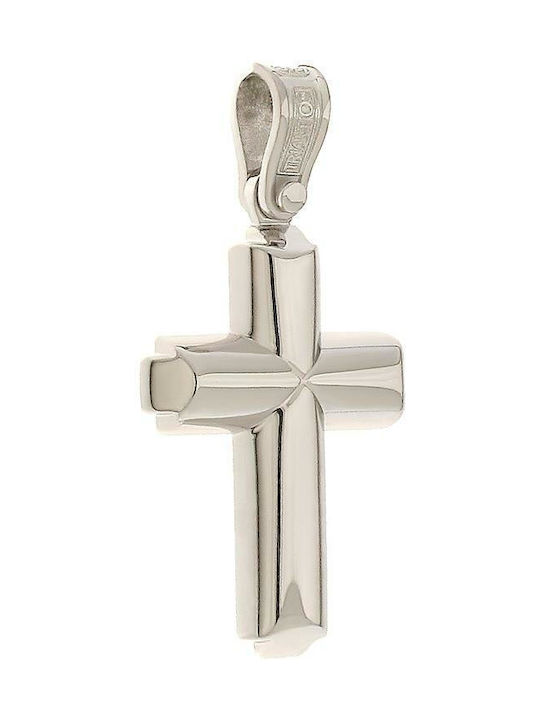 Q-Jewellery Weißgold Kreuz 14K