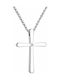 White Gold Cross 18K with Chain