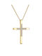 Gold Kreuz 14K mit Kette