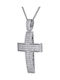 Women's White Gold Cross 14K