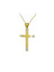 Women's Gold Cross 9K with Chain