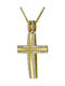 Damen Gold Kreuz 18K