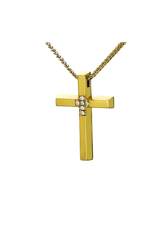 Femeiesc Aur Cruce 14K