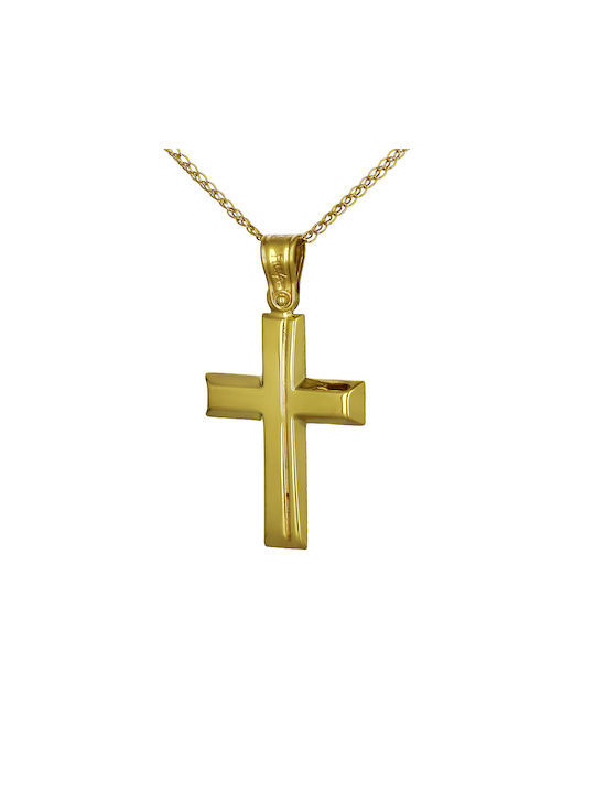 Herren Gold Kreuz 9K