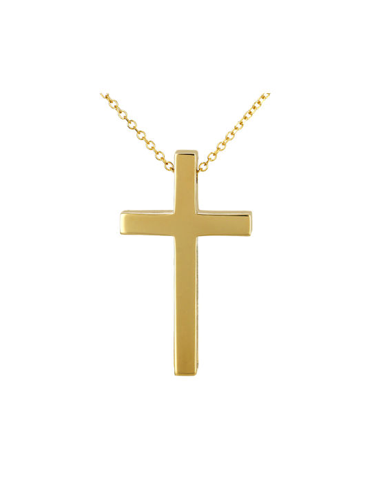 Herren Gold Kreuz 18K