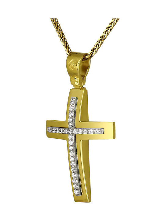 Femeiesc Aur Cruce 14K