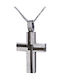 Men's White Gold Cross 14K