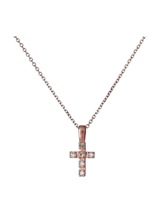 Roségold Kreuz 18K