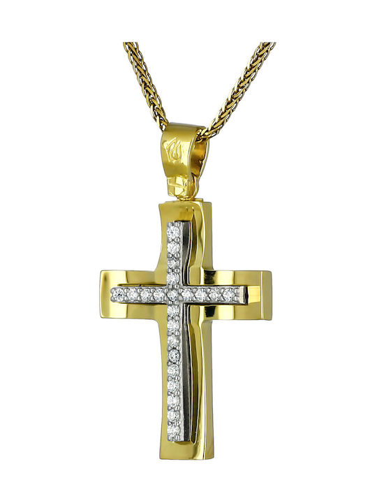 Femeiesc Aur Cruce 14K