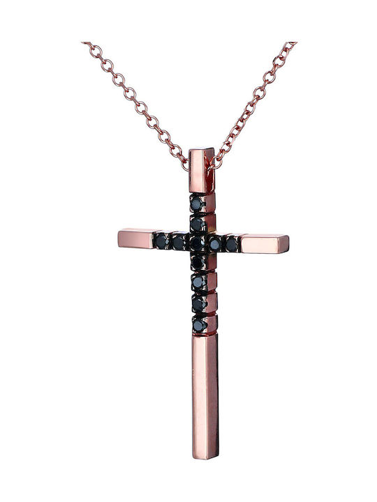 Women's Rose Gold Cross 14K