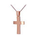 Femeiesc Aur Roz Cruce 14K