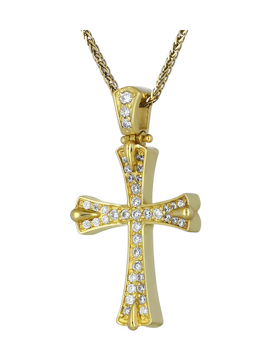 Femeiesc Aur Cruce 14K