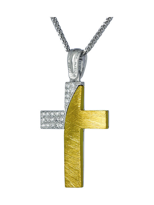 Damen Gold Kreuz 14K