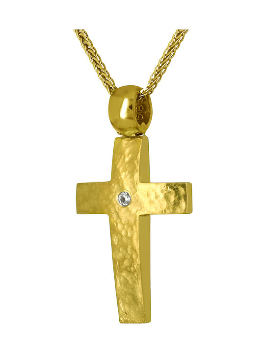 Femeiesc Aur Cruce 14K