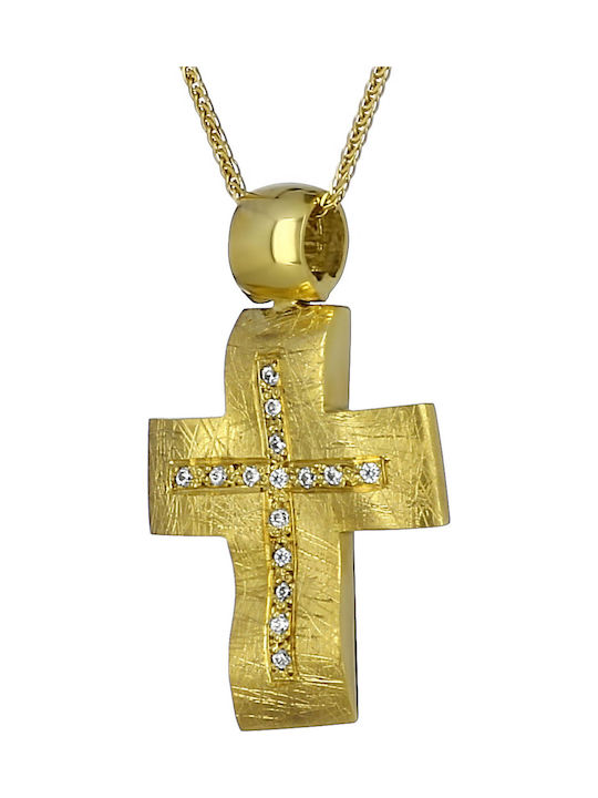 Femeiesc Aur Cruce 14K