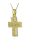 Damen Gold Kreuz 18K