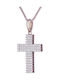 Women's Rose Gold Cross 18K