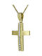 Damen Gold Kreuz 14K