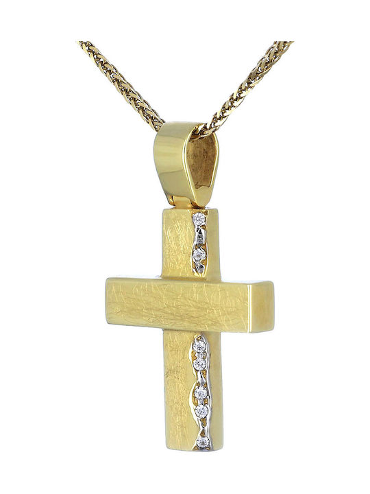 Damen Gold Kreuz 14K