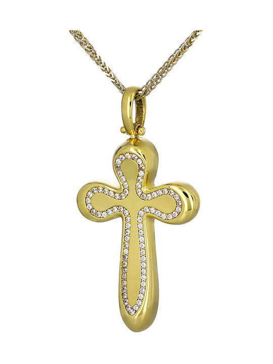 Femeiesc Aur Cruce 14K