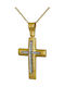 Damen Gold Kreuz 14K