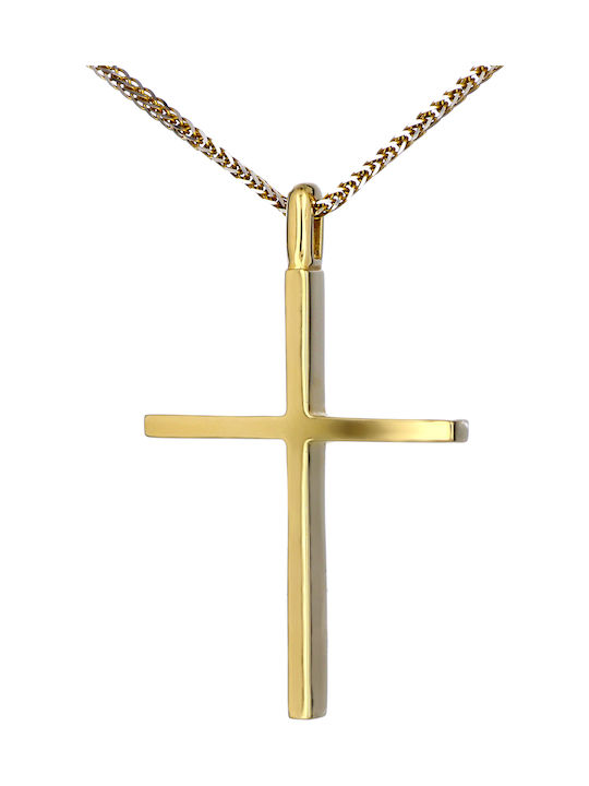 Herren Gold Kreuz 14K