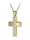 Herren Gold Kreuz 14K