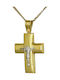 Men's Gold Cross 14K with the Crucified