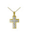 Men's White Gold Cross 14K with the Crucified