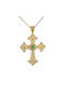 Women's Gold Byzantine Cross 14K