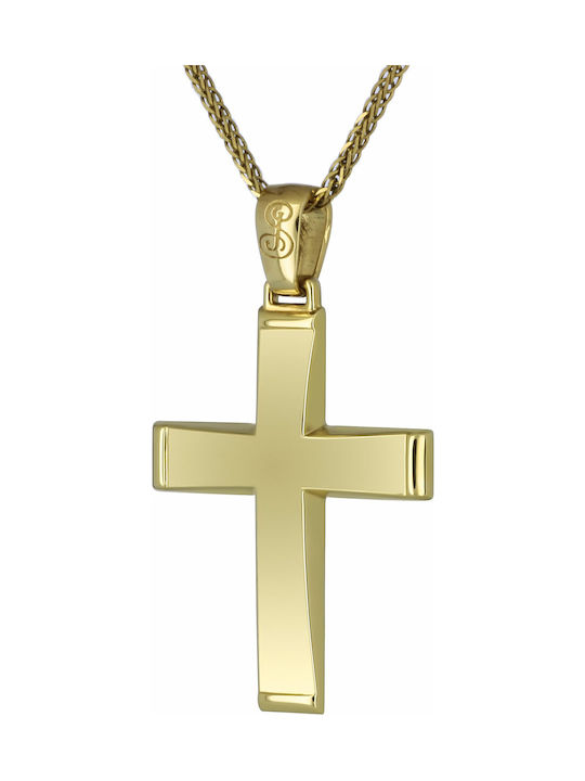 Herren Gold Kreuz 14K