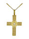 Damen Gold Kreuz 18K