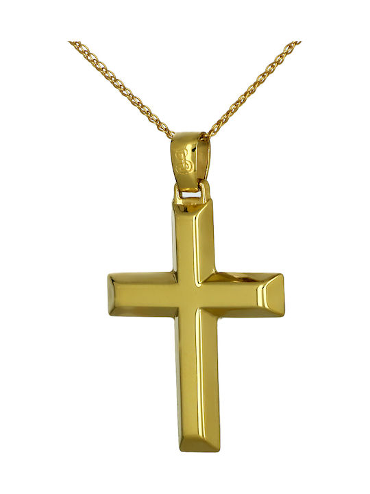 Herren Gold Kreuz 14K