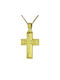 Herren Gold Kreuz 14K