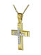 Damen Gold Kreuz 14K