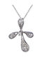 White Gold Cross 18K