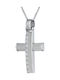 Women's White Gold Cross 14K