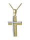 Damen Gold Kreuz 14K