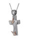 Women's White Gold Cross 14K