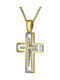 Damen Gold Kreuz 14K