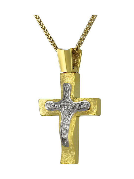 Femeiesc Aur Cruce 14K